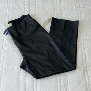 joie Textured Leather Like Black Pants